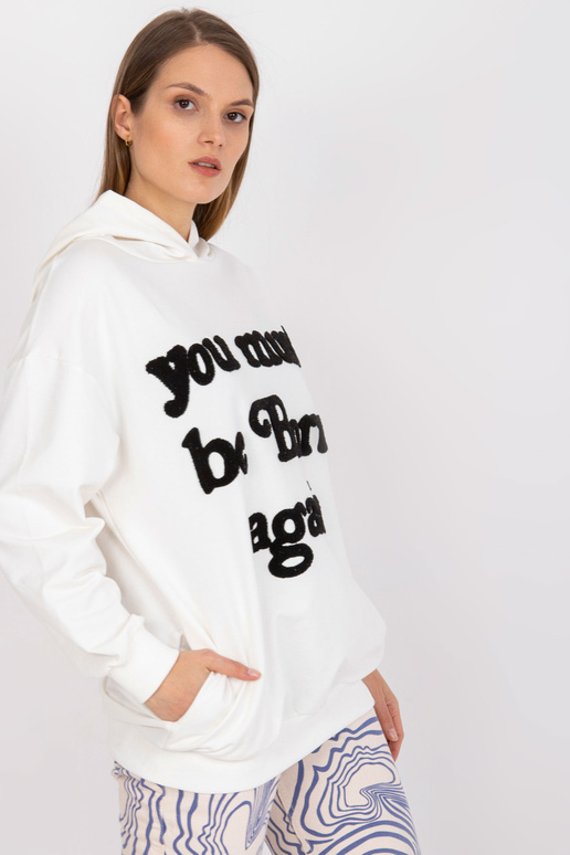 Ecru dressipluus oversize kapuutsiga...