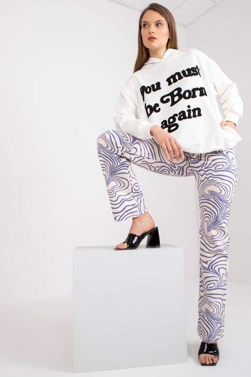 Ecru dressipluus oversize kapuutsiga...