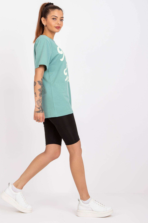 Jade Green Cotton vabaaja T-särk