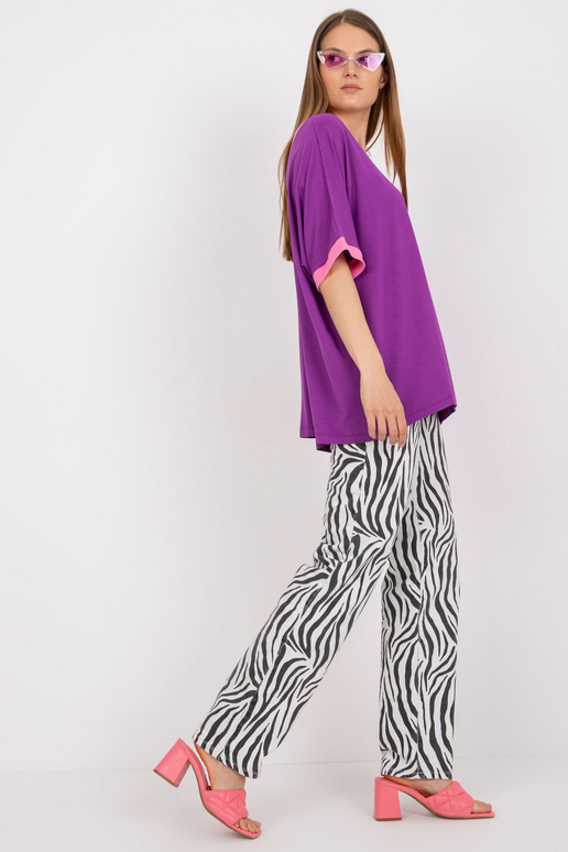 Lilla ja roosa V-kaelusega oversize...