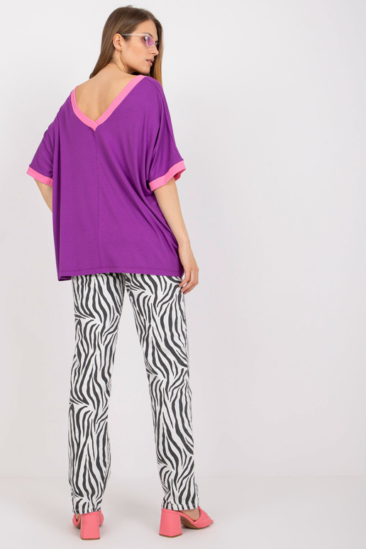 Lilla ja roosa V-kaelusega oversize...