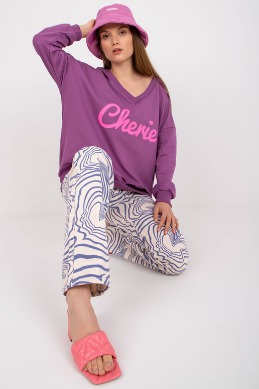 Lilla roosa puuvillase printiga...