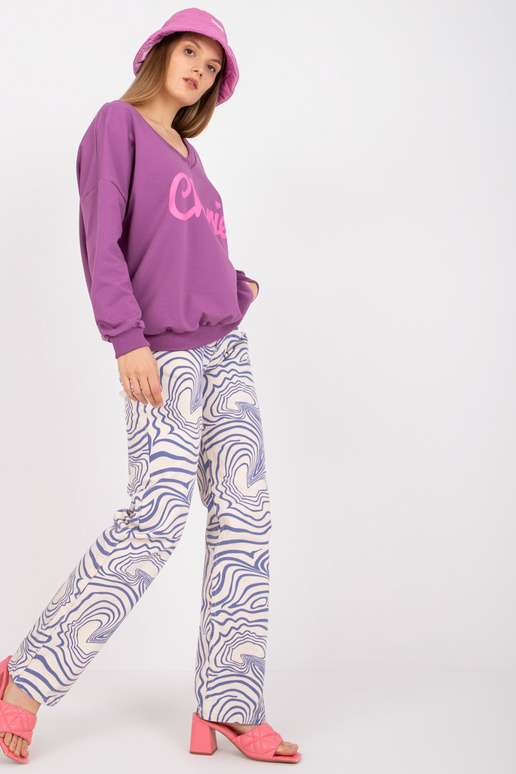 Lilla roosa puuvillase printiga...