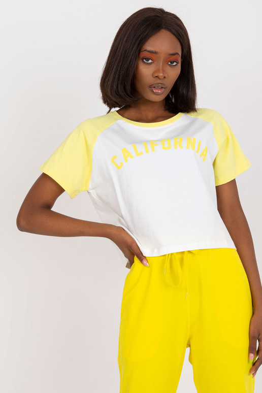 Valge ja kollane puuvillase trükiga... Valge ja kollane puuvillase trükiga...