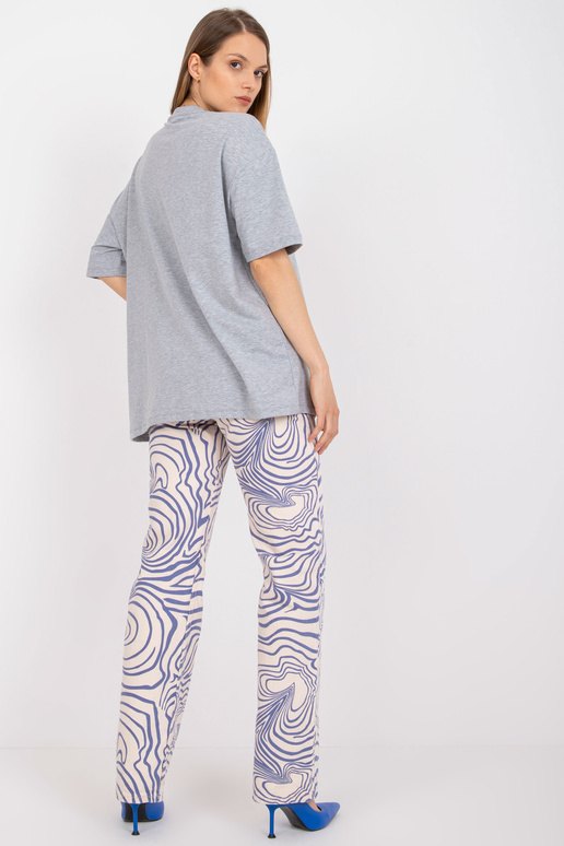 Halli melanž ülisuure trükiga T-särk