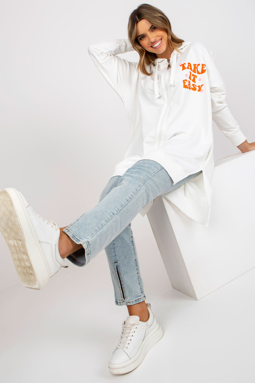 Valge ja oranž oversize lukuga...