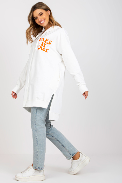 Valge ja oranž oversize lukuga...