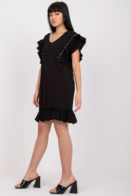 Must puuvillane vabaaja volangidega... Must puuvillane vabaaja volangidega...