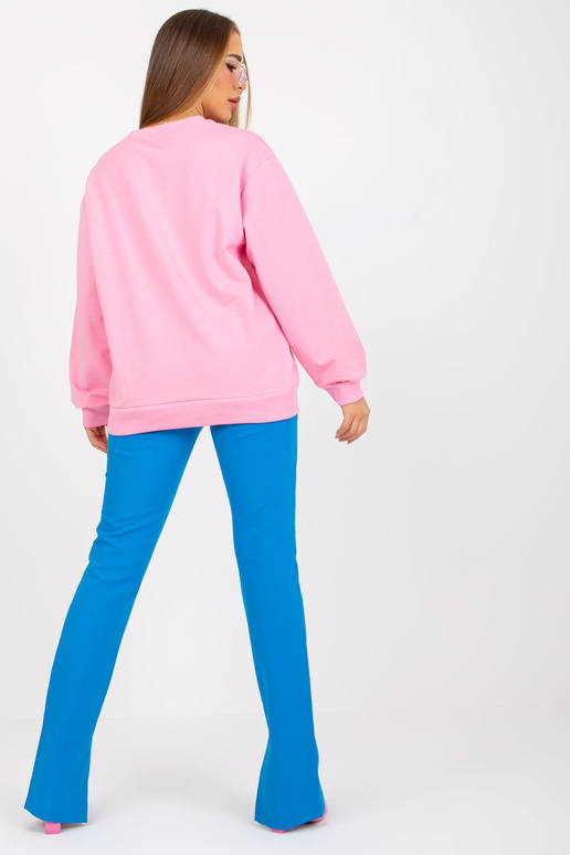 Roosa dressipluus ilma kapuutsi trükita