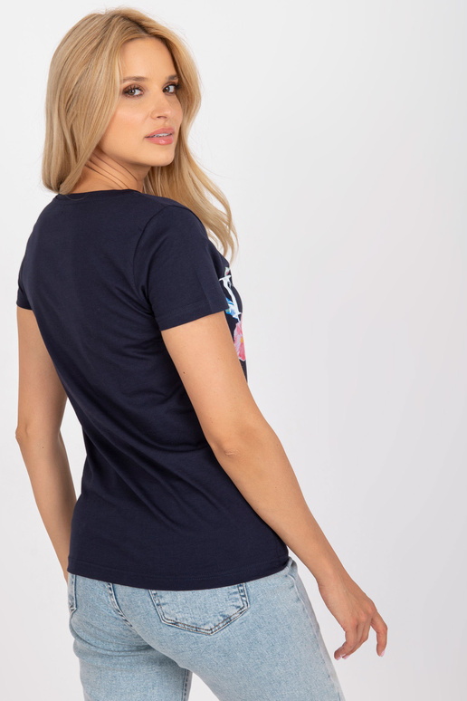 Meresinine värvilise trükiga T-särk