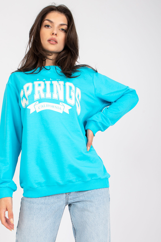 Sinine ja valge oversize kapuutsita...