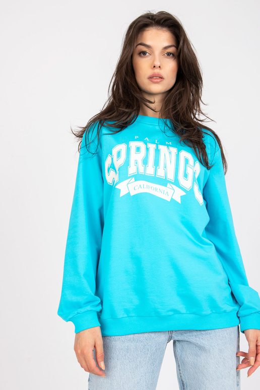 Sinine ja valge oversize kapuutsita...