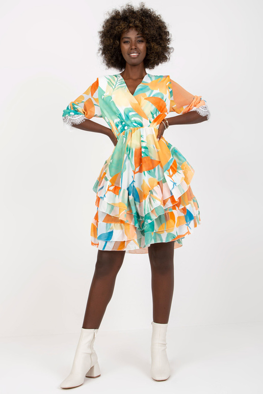 Oranžikasroheline ümbriskleit... Oranžikasroheline ümbriskleit...