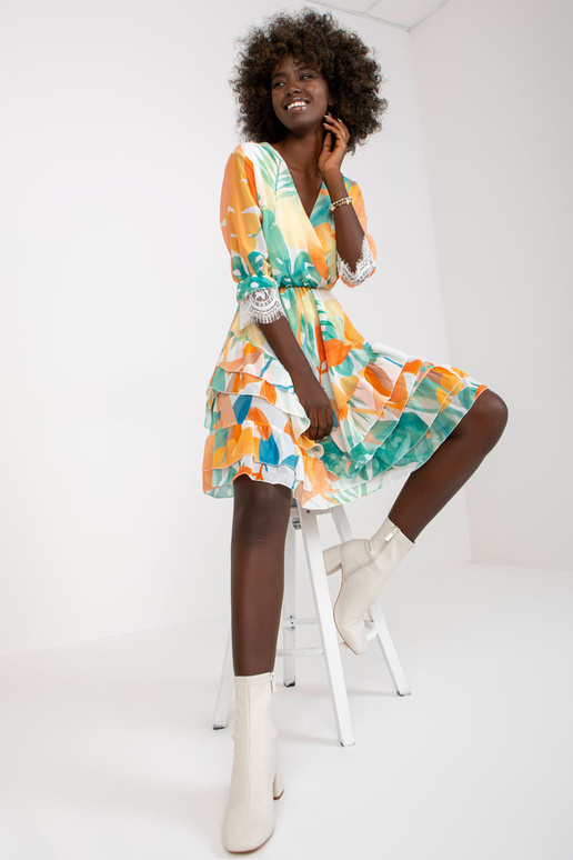 Oranžikasroheline ümbriskleit... Oranžikasroheline ümbriskleit...