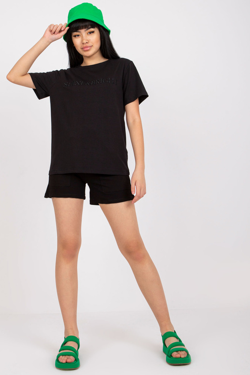 Must puuvillane suvekomplekt