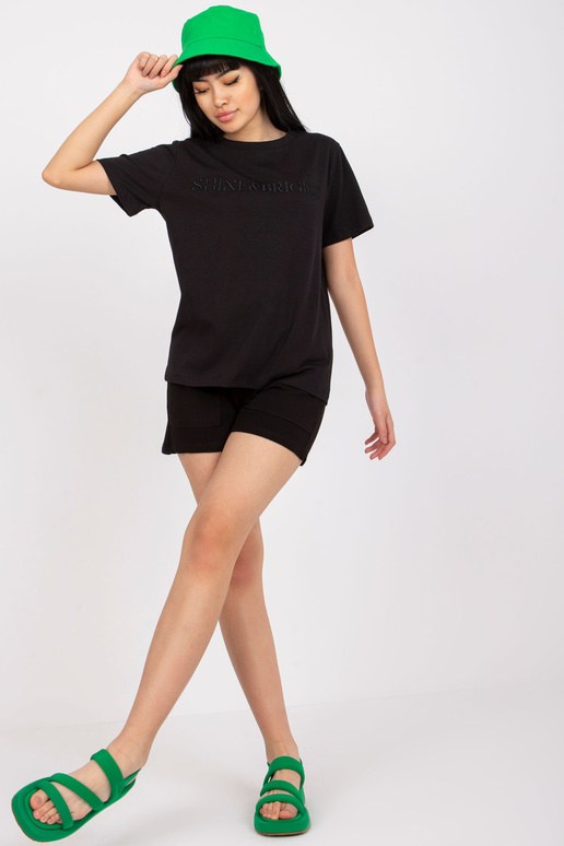 Must puuvillane suvekomplekt