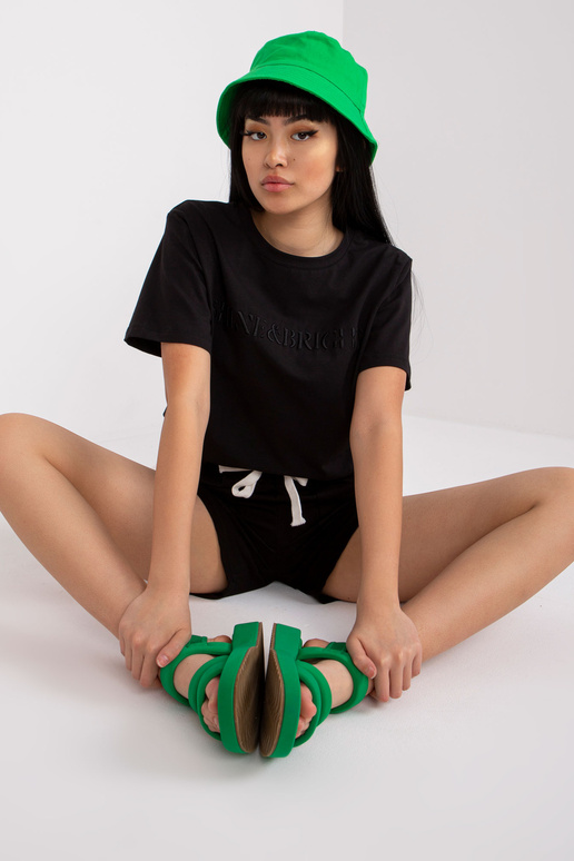 Must puuvillane suvekomplekt