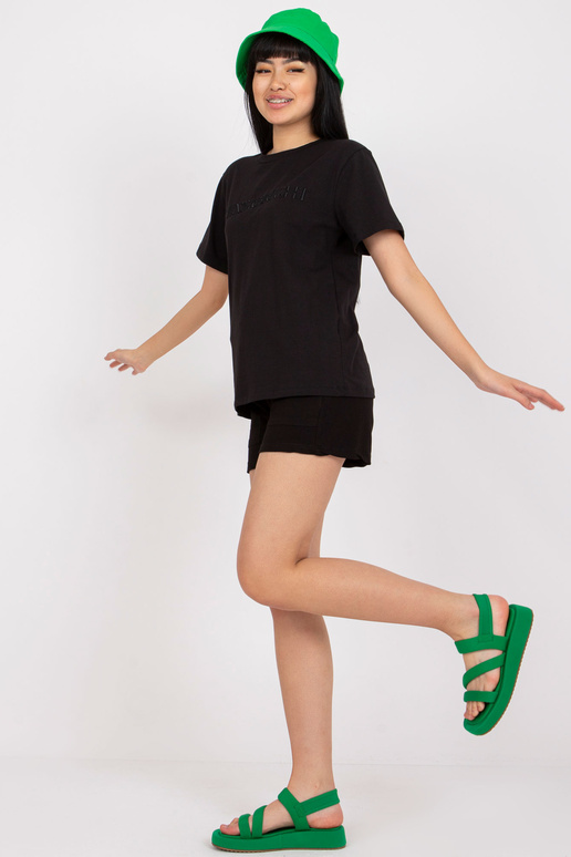 Must puuvillane suvekomplekt