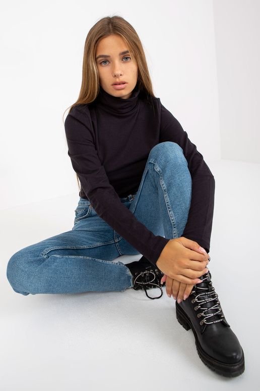 Must liibuv kaelusega pluus SUBLEVEL...