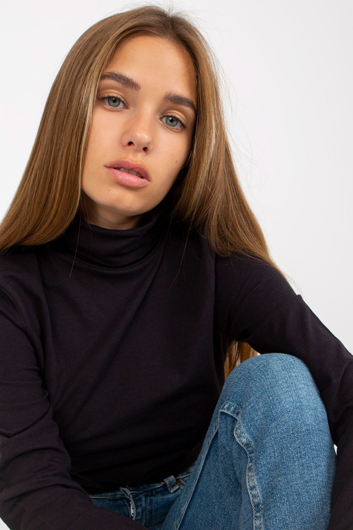 Must liibuv kaelusega pluus SUBLEVEL...