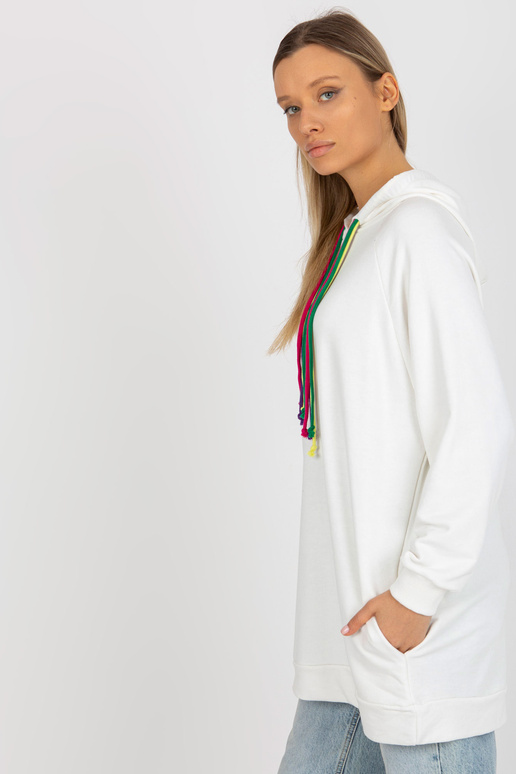 Ecru pikk oversize kapuutsiga...