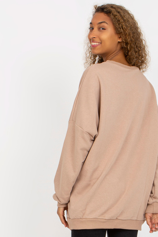 Beež lahtine naiste trükiga dressipluus