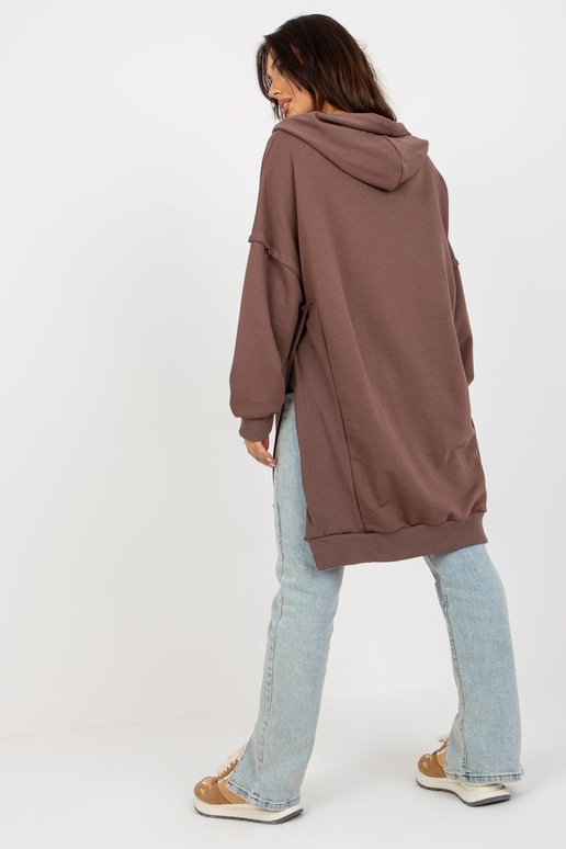 Braunes Oversize-Long-Sviitriga...