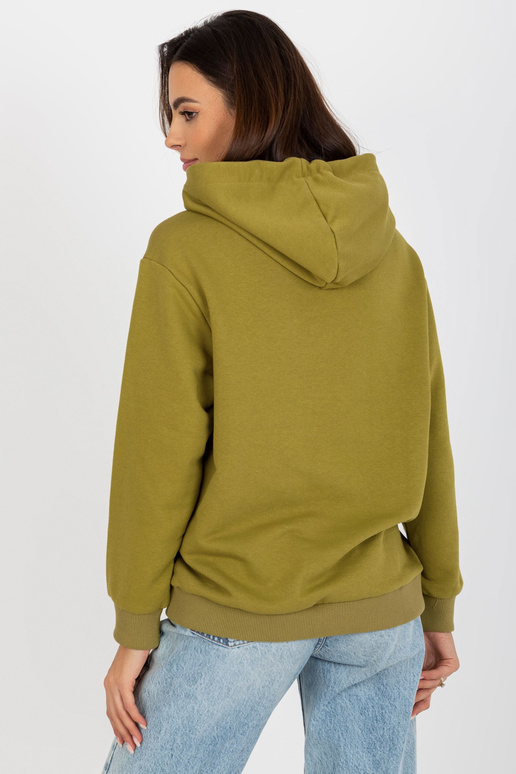 Olivfarbenesi dressipluus kapuutsiga...