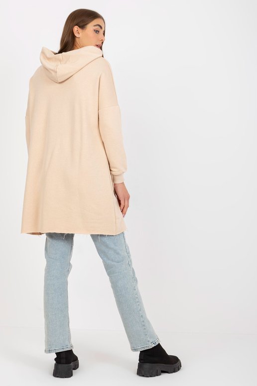 Beež pikk põhi kapuuts