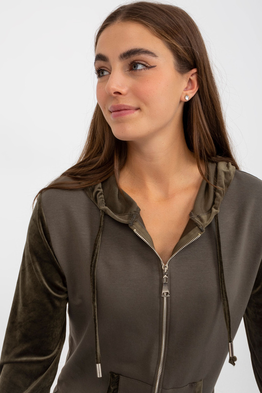 Khakivärvi puuvillane dressipluus...