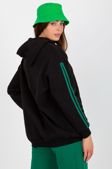 Must pusa ja triipudega pusa