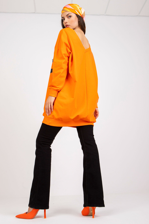 Oranži-must dressiga tunka trükiga