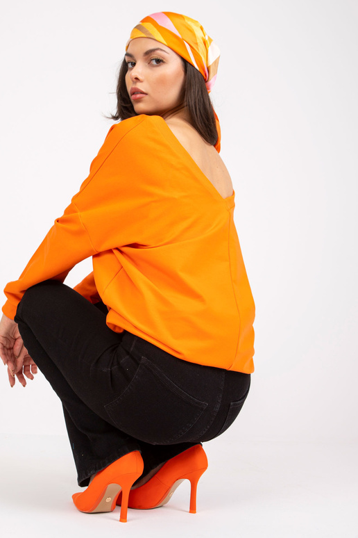 Oranži-must dressiga tunka trükiga