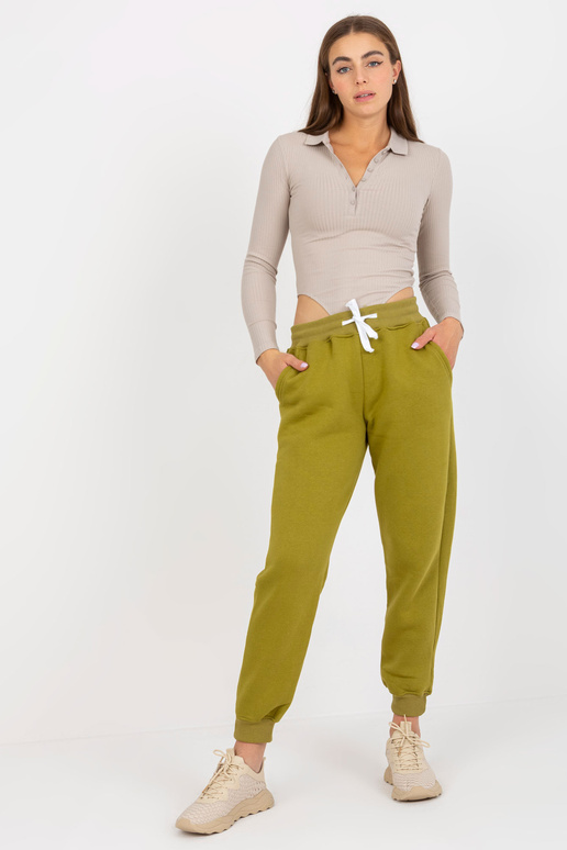 Oliivipuuvillast põhilised dressipüksid