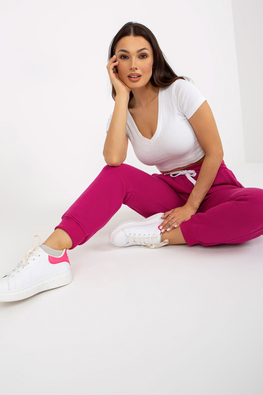 Fuchsiafarbene Jogginghose aus...