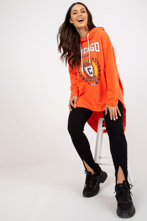 Oranž Damen Hoodie ja Print