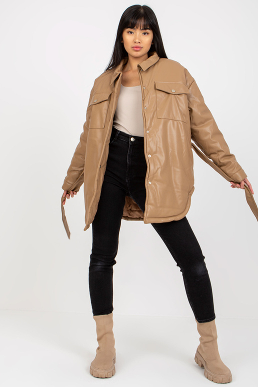 Öko-nahast kaameli sulejope nööpidega