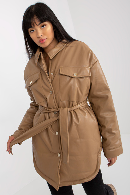 Öko-nahast kaameli sulejope nööpidega