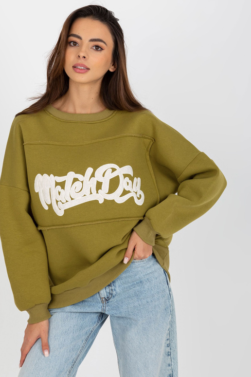 Olivgrünes Kapuzen-Plaastritega...