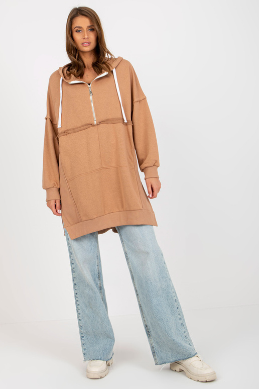 Kamelfarbenes Oversize-sviitriga...