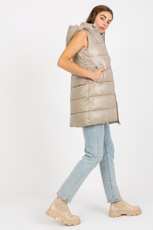 Tumebeež lakiga kapuutsiga sulevest Tumebeež lakiga kapuutsiga sulevest