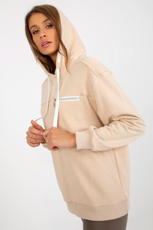 Hellbeiges dressipluus Kapuze ja...