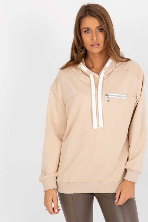 Hellbeiges dressipluus Kapuze ja...