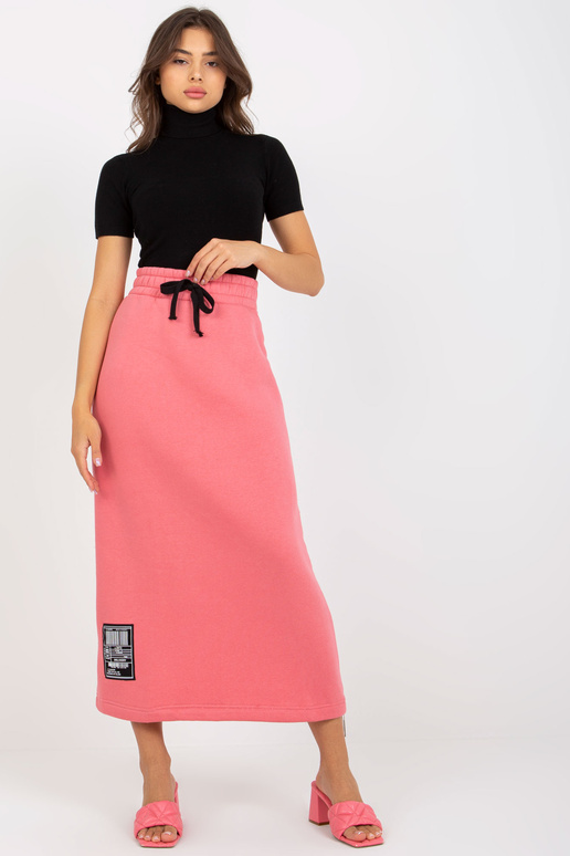 Köitega korall-midi dressipluusi seelik