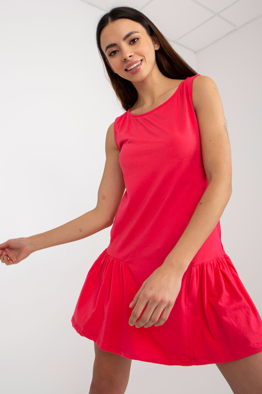 Korallkaelusega volangidega minikleit