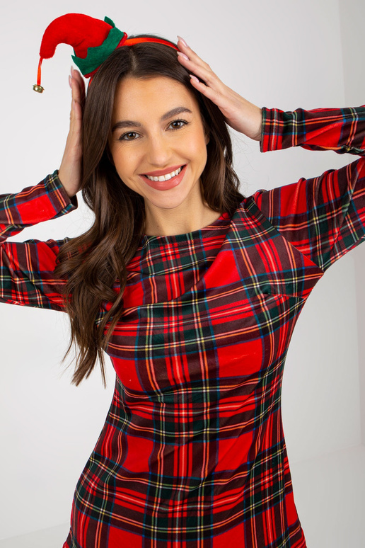 Sukienka-RP-SK-8219.86-Czarno-Czerwony Sukienka-RP-SK-8219.86-Czarno-Czerwony