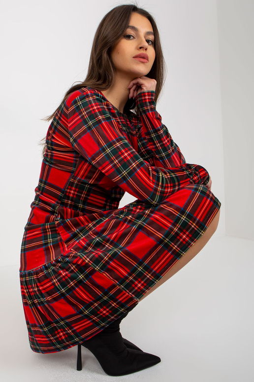 Sukienka-RP-SK-8219.86-Czarno-Czerwony Sukienka-RP-SK-8219.86-Czarno-Czerwony