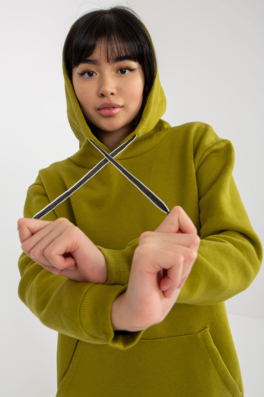 Oliivipunane pikk dressipluus...