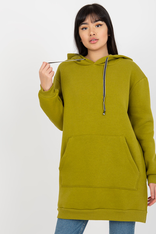 Oliivipunane pikk dressipluus...