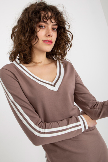 Pruun V-kaelusega Midi... 2